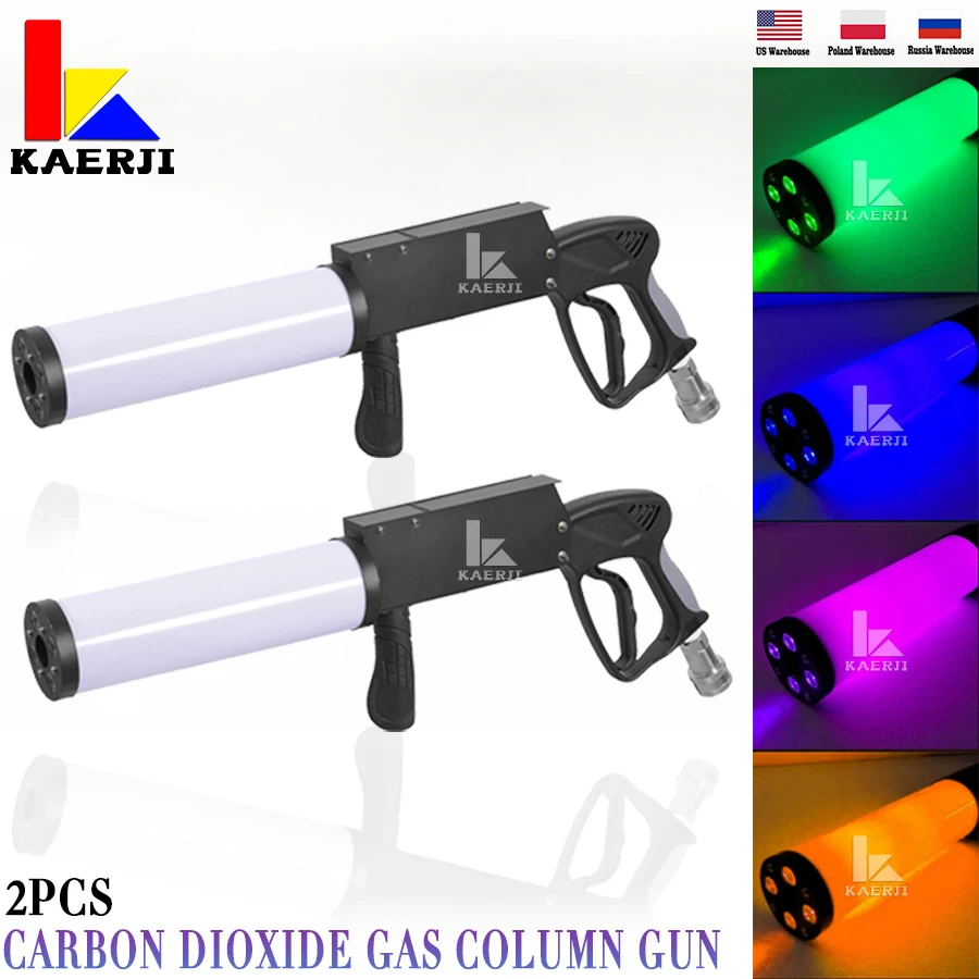 dioxido de carbono gas coluna gun bar party led dj wedding stage co2 jet machine effect fogger smoke gun distancia de tiro sem impostos pcs 01