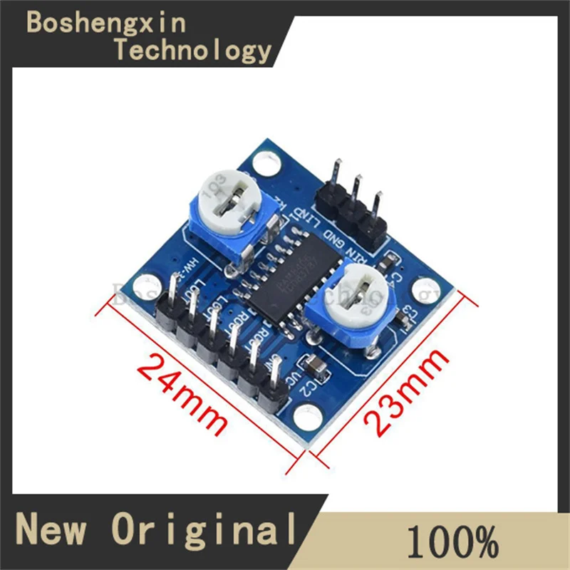 1 Stück PAM8406 digitale Verstärkerplatine mit Lautstärkepotentiometer Stereo rauschfreier Verstärker 5Wx2