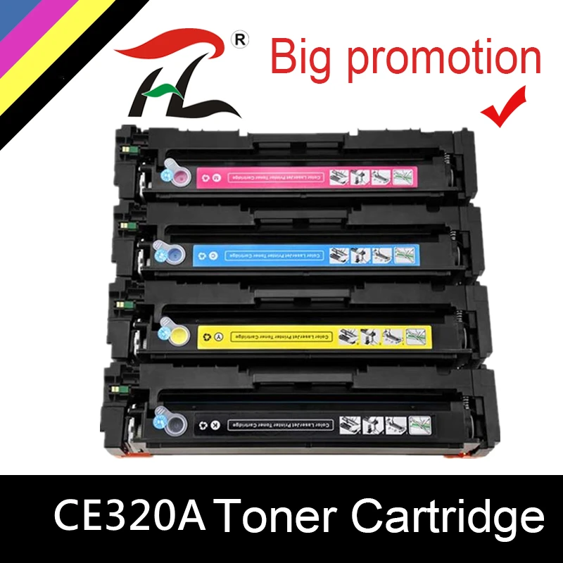 

HTL Toner Cartridge Compatible for HP CE320A CE321A CE322A CE323A 128A 320A 320 321 322 323 laserjet CM1415 CM1415fn 1415 CP1525