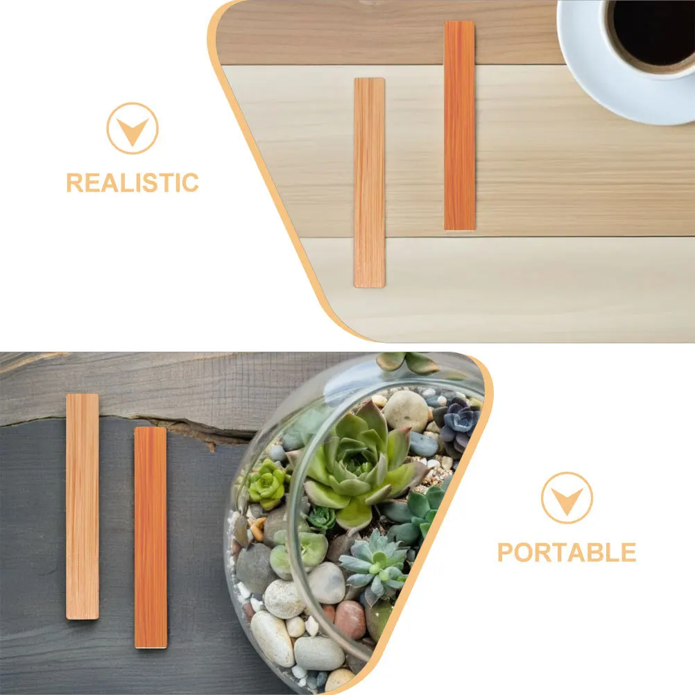 40個の自己粘着ミニチュア木目調フローリング、ドールハウスのキッチン、寝室など多用途に使用可能、簡単な取り付け