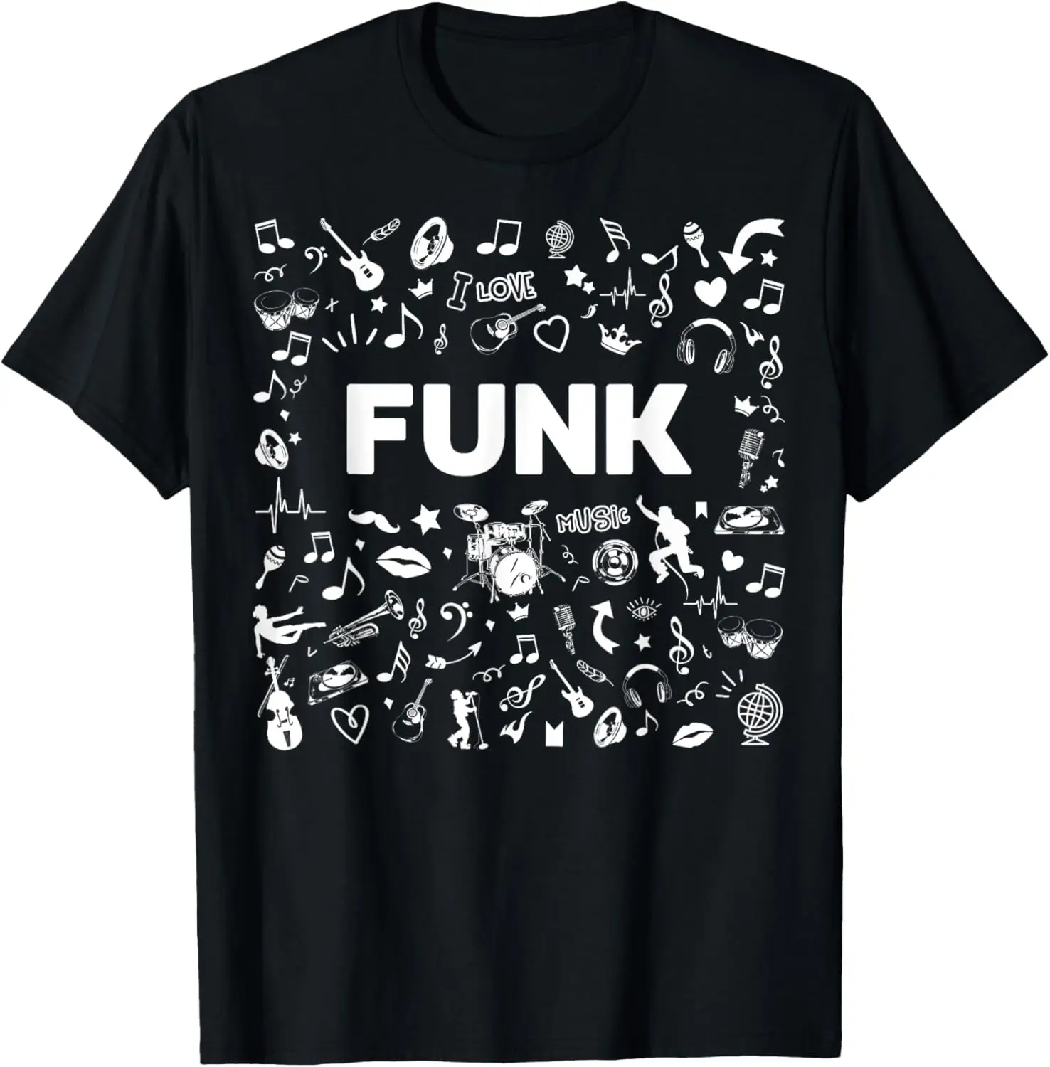 I Love Funk Music T Shirt - R&b / Soul Music Shirt