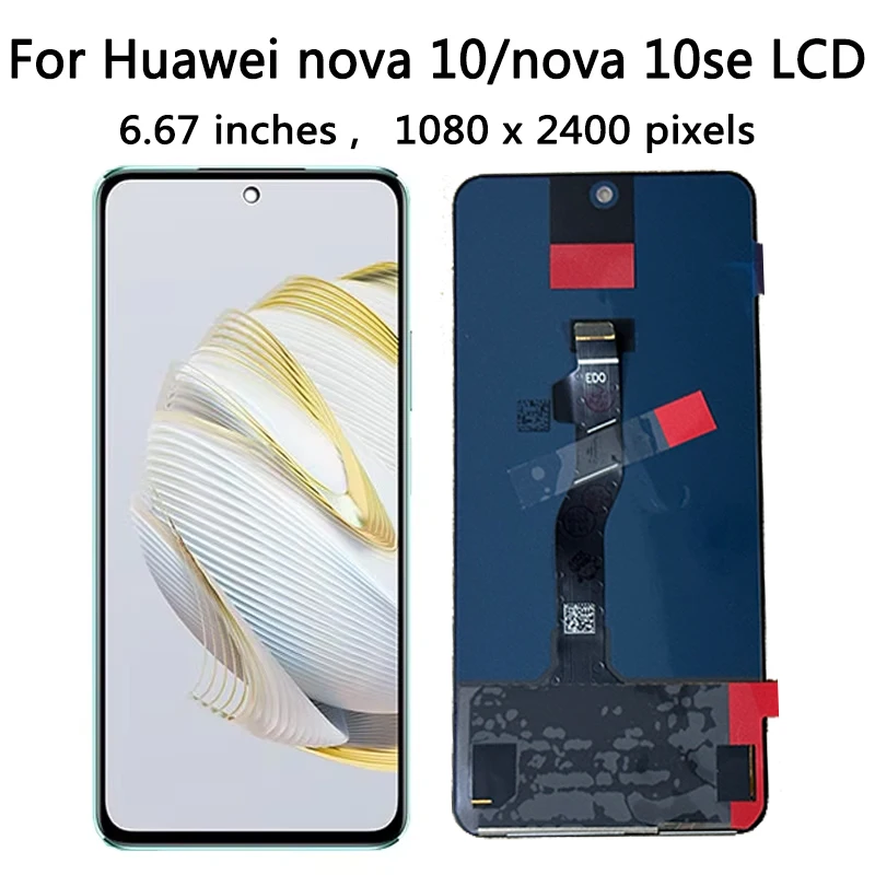 6.67'' AMOLED Ekran LCD do Huawei Nova 10 SE + Panel Dotykowy Digitizer z Ramką do Nova 10 Nova10 NCO-AL00 — zdjęcie produktu 4