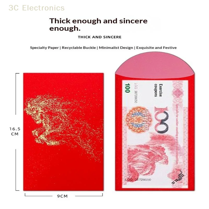 

10pcs Double Happiness Lucky Pocket Wedding Red Envelopes Marriage Gift Bag Chinese Traditional Hongbao Wedding Decoration