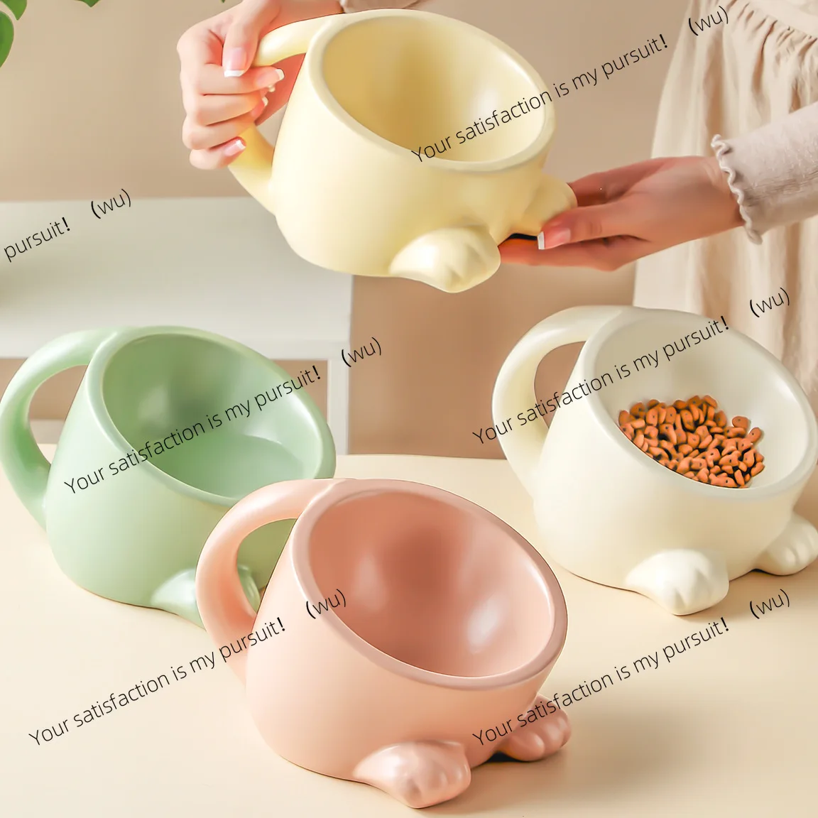 Ceramic Pet Gardening Puppy Supplies Pet Accessories Cat Bowl Dog Bowl Pet Outdoor Supplies Dog Cat