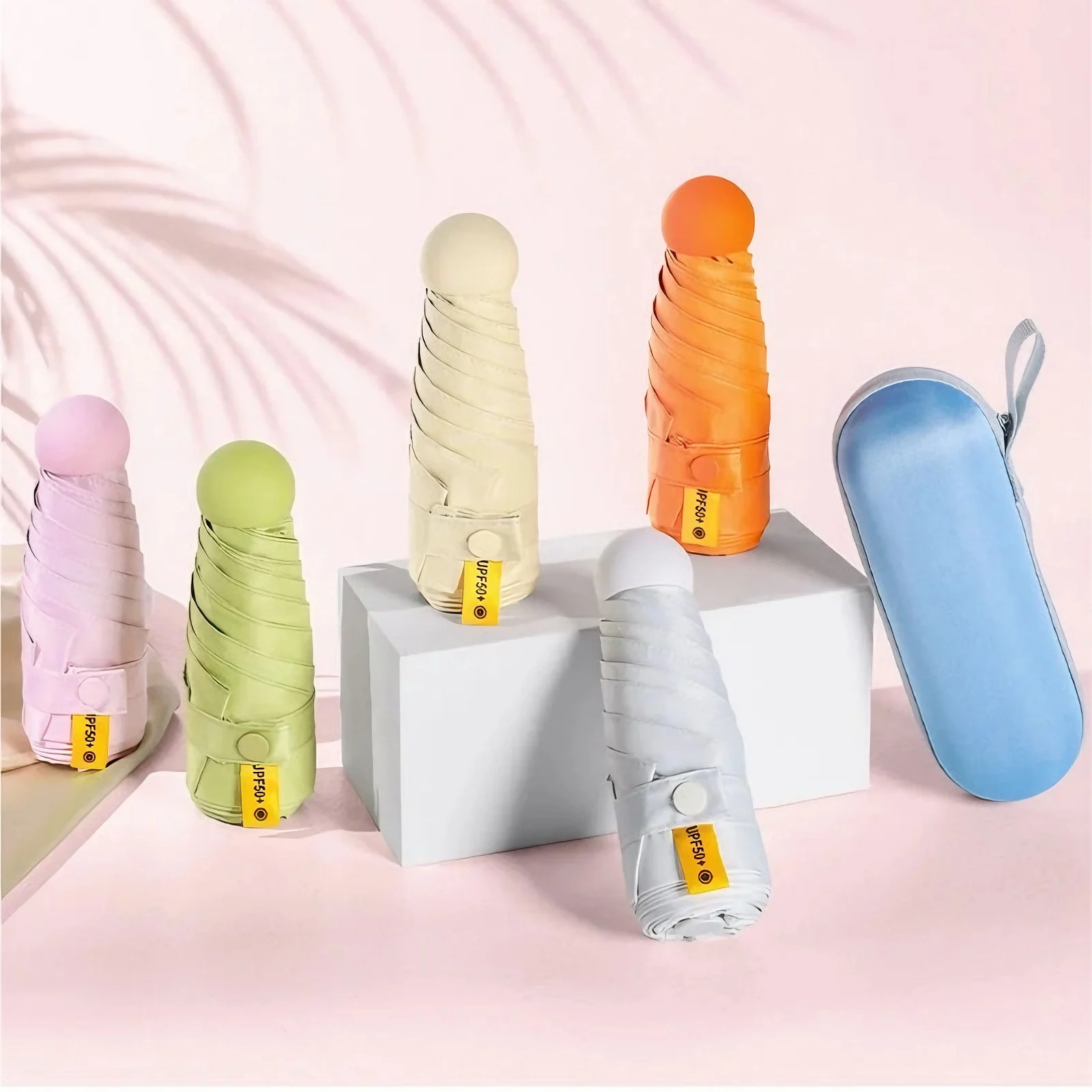 

Sun Umbrella Portable Mini Umbrella Sun Protection UV Protection Capsule Umbrella Parasol with Box Uv Folding Pocket Umbrella