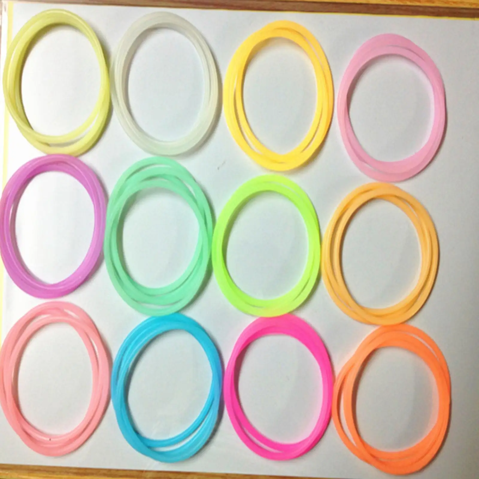 Silicone Hair Strap Bracelet Multicolor Elastic Hair Bands Ponytail Accessories for Women Girls Children Gift