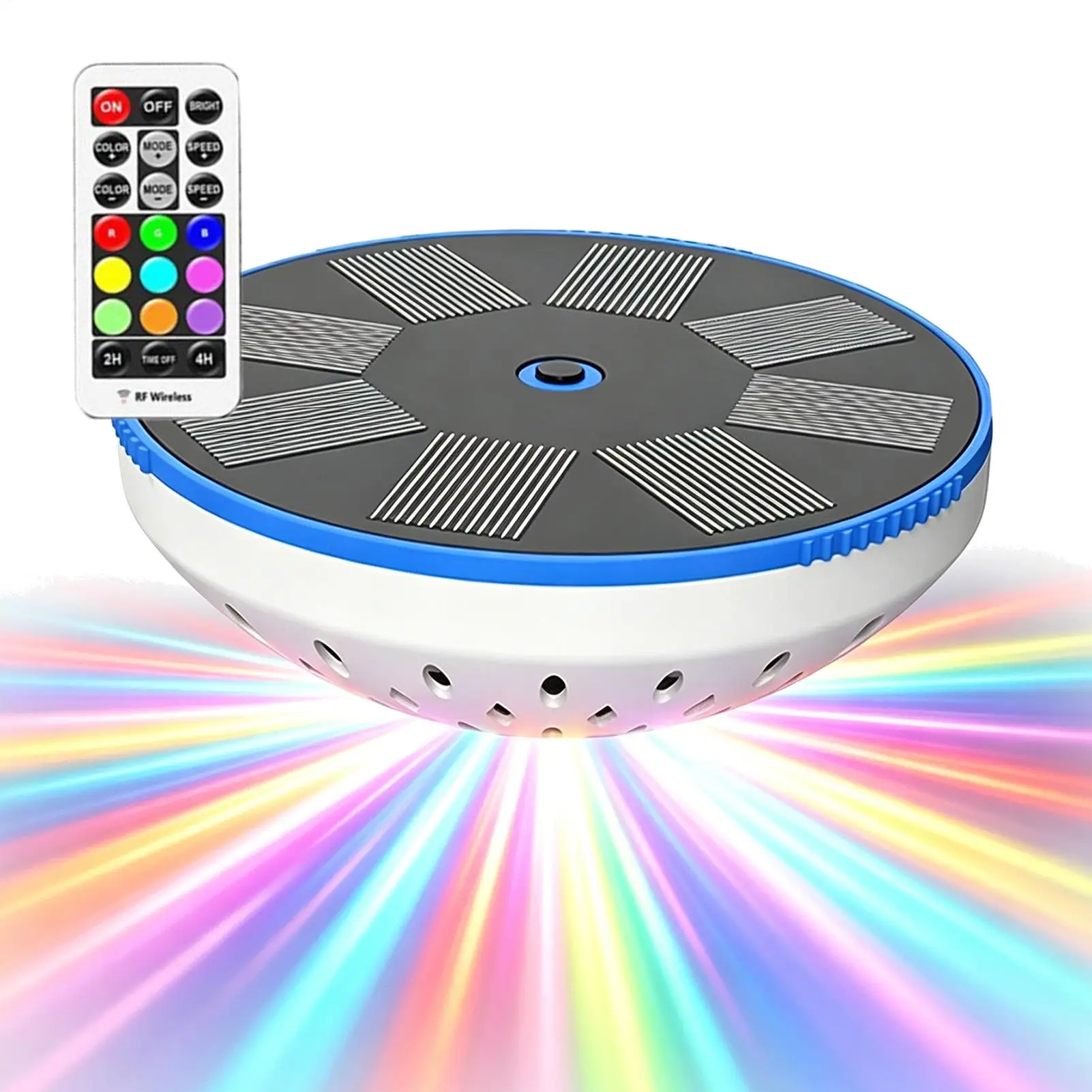 

Pool Lights Solar Powered 10 Modes Waterproof LED Decor Swimming Pool Lights With Remote Control For Bathtub Spa Outdoor Garden