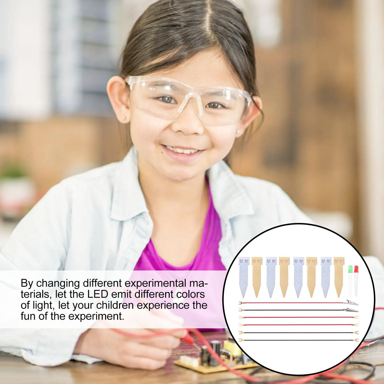 

2Sets Fruit Battery Kits Science Educational Battery Experiment for Kids Home Teaching Science Project Supplies Physics