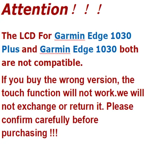 Imagen 2 del producto LCD de 3,5 pulgadas para Garmin Edge 1030 / Edge 1030 Plus, medidor de velocidad de bicicleta, cronómetro, pantalla LCD (selectar el modelo correcto)