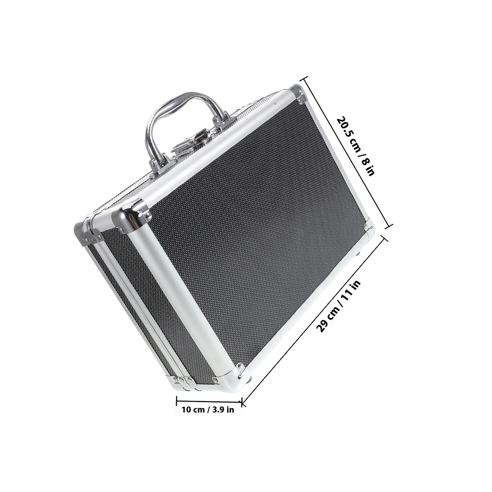 Aluminum Alloy Toolbox Portable Storage Case with Handle Multi-Functional Tool Organizer for Home DIY Large Capacity Metal Tool