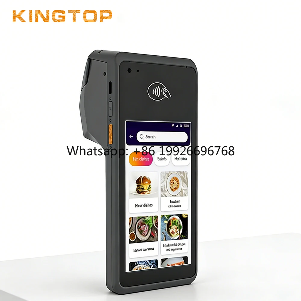 Wholesale Android POS Terminal 2GB RAM 16GB ROM 4G Network with NFC QR Payment Handheld POS Machine with Printer OEM Service