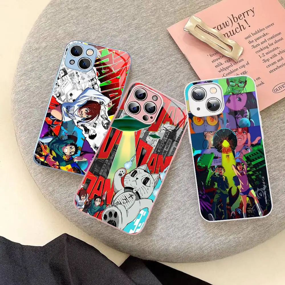 Japanese Anime D-Dandadanes For IPhone 14 13 12 Mini 11 Pro XS Max X XR 14 Plus Tempered Glass Cover