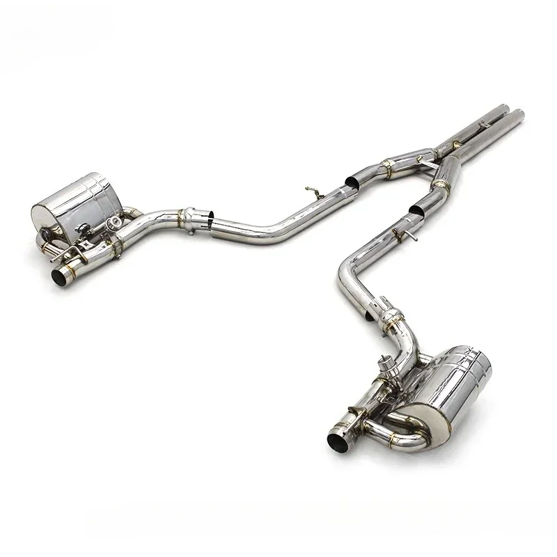 OEM Catback Exhaust For  Challenger Hellcat SRT 6.2T2016-2022 Escape Stainless Steel Exhaust Pipe Muffler with vacuum Valve