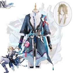 Honkai Star Rail Game Yanqing Cosplay Costume Full Set Wig Anime Outfit Cosplay for Men Full Suit Halloween Love Live Costume