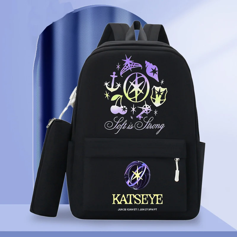 

Kpop Katseye Girls Backpack Women Men Fashion Rucksack Casual Travel Bag Unisex Outdoor Daily Pack Katseye Fans Schoolbags Gift