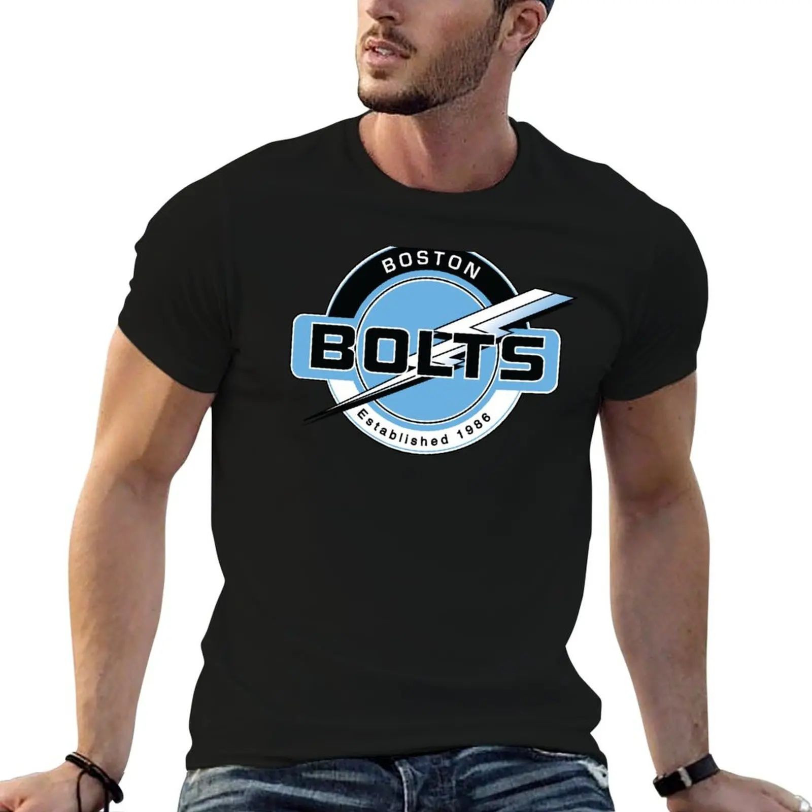 

Boston Bolts logo usl T-Shirt funny t shirts cotton t shirts with prints T-Shirt