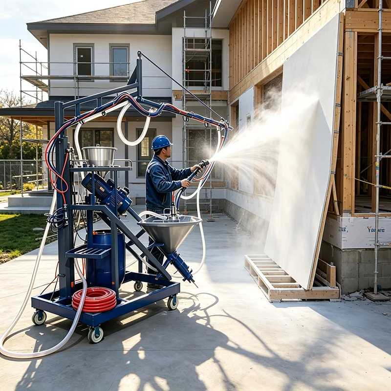 GFRC GRC Complete Spraying Machine Equipped With Concentric Spray Gun for Architectural Concrete Decoration Works