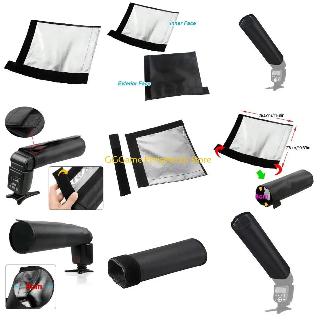 

U55B Lightweight Flash Light Snoot for Flashlight Beam Control Fold Cloth