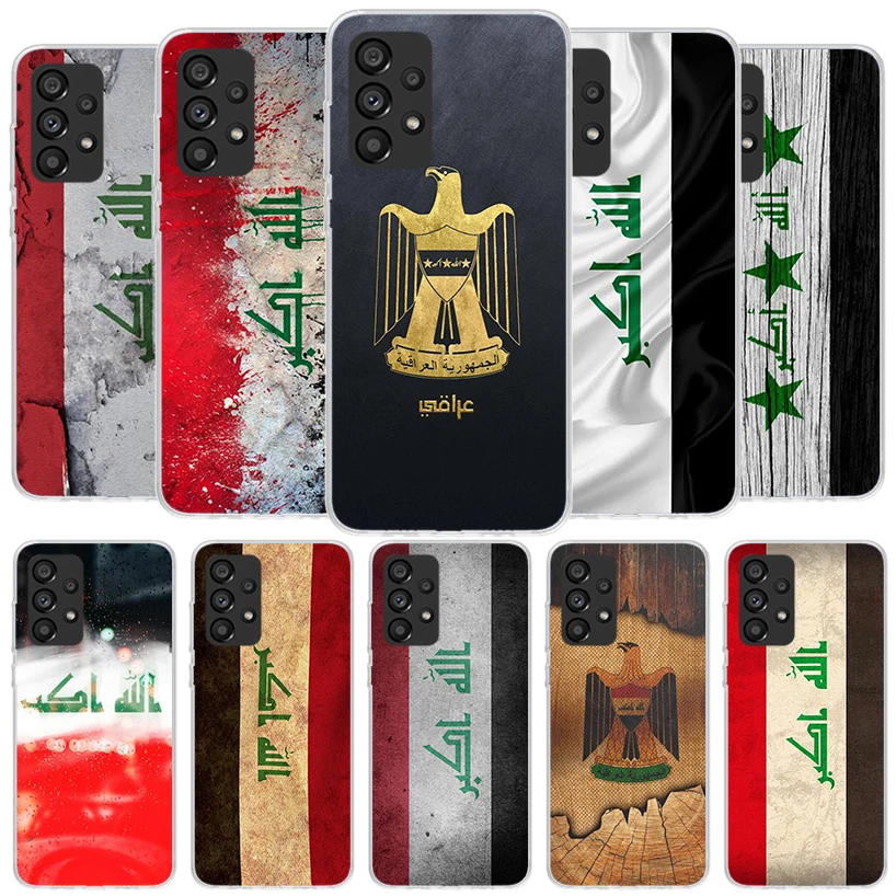 Iraqi Iraq National Flag Phone Case For Samsung A15 A25 A35 A55 A14 A24 A34 A54 A13 A23 A33 A53 A12 A52 A32 A22 A42 A05S A04S A0