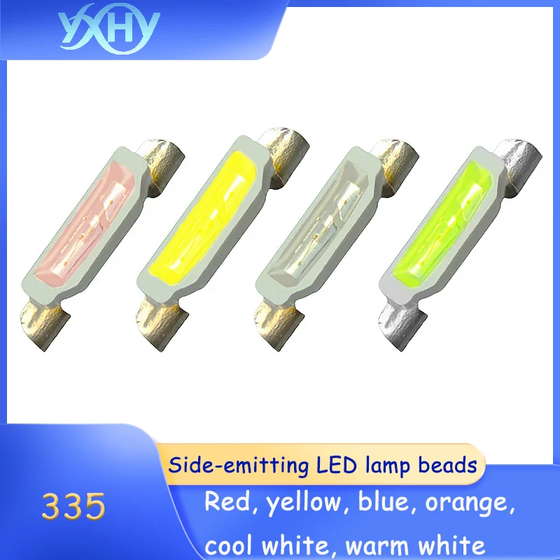 100 STKS 335 Opbouwdiode met zijlichtzender 4008 LED - Koel wit, oranje, warm wit, smaragdgroen, rood licht