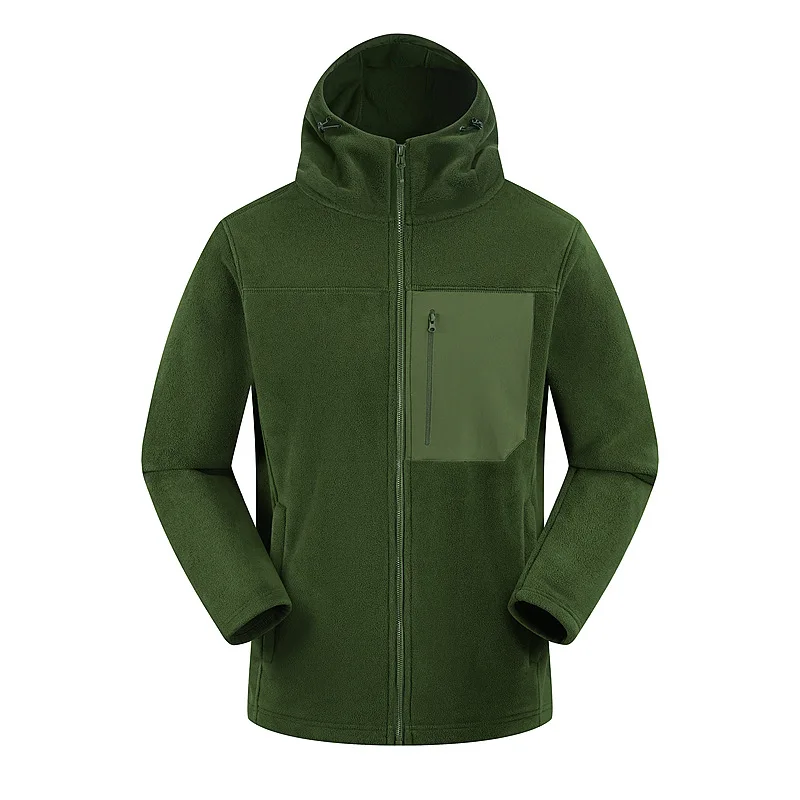 Outdoor Cycling Sport Hiking Pullover Sweater for Men with Hood and Fleece Lining, Suitable for Daily Commuting and Keeping Warm