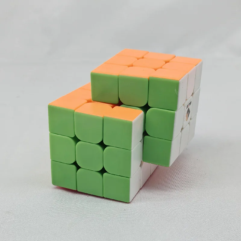 Cubo especial quebra-cabeça 3x3 cubo siamês conjunto alienígena cor restringida rotação 3x3 2 conectado 8 cubo mágico presentes de aniversário