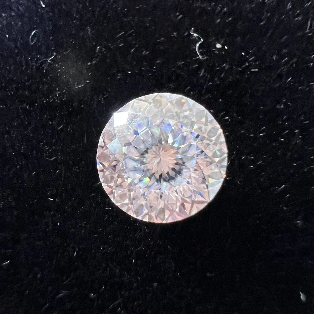 

Russian cut D White Moissanite Round 6.5MM 8MM 1CT 2CT Moissanite Diamond