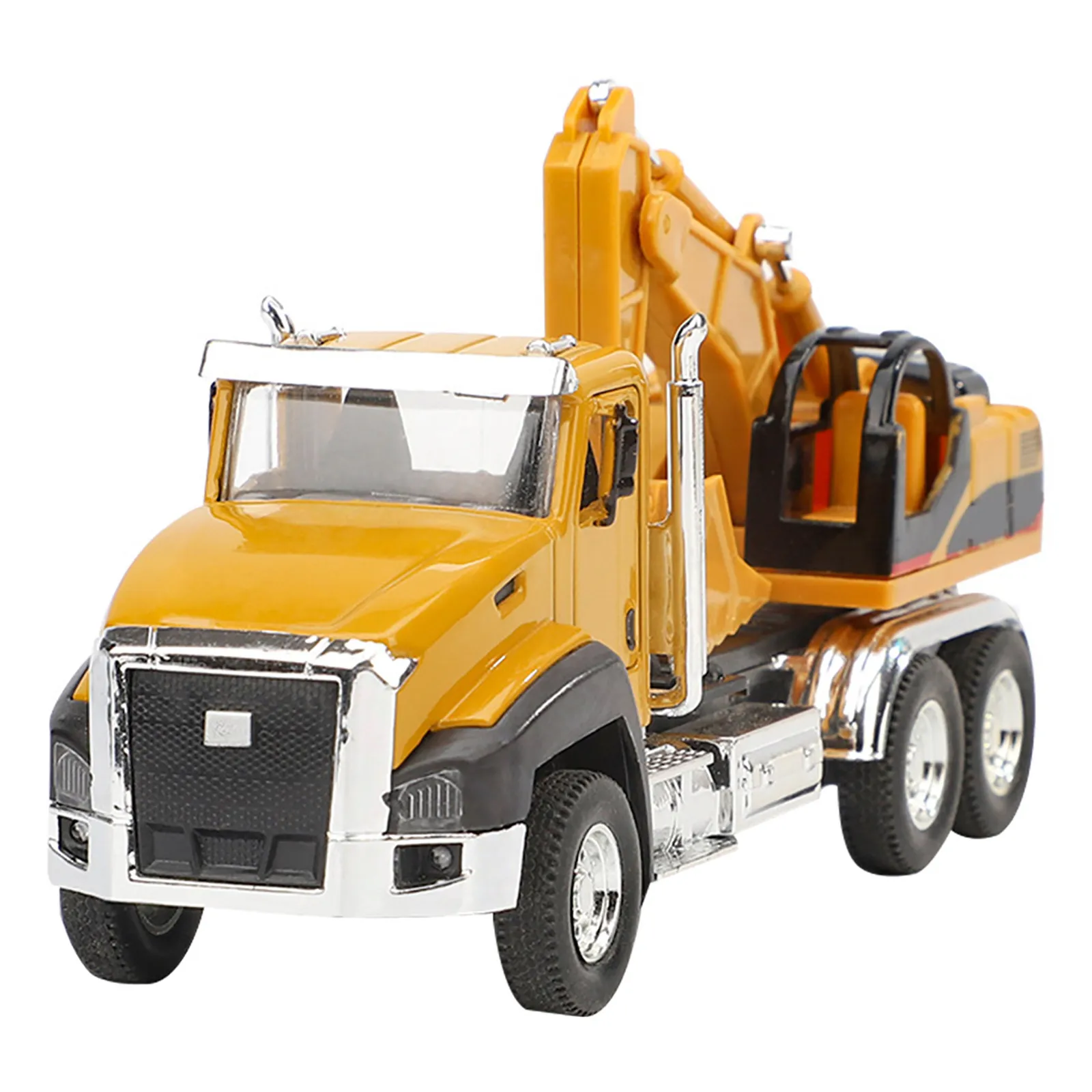 Engineering Truck Alloy Construction Car Multi-Joint Movable Educational Plaything Simulation Vehicle for Kids Brain Development