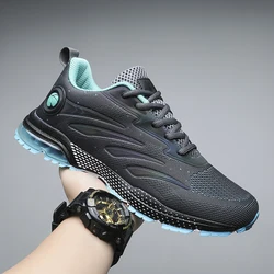 2024 New Men's Air Cushion Sports Shoes Thick Sole Wear-Resistant Breathable Running Shoes Fashion Casual Non-Slip Sneakers