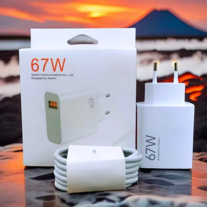 Original 33/67/90/120W for Phone Xiaomi Turbo Fast Charger EU/US Adapter USB Type C Cable Compatible with Poco X5cable saver