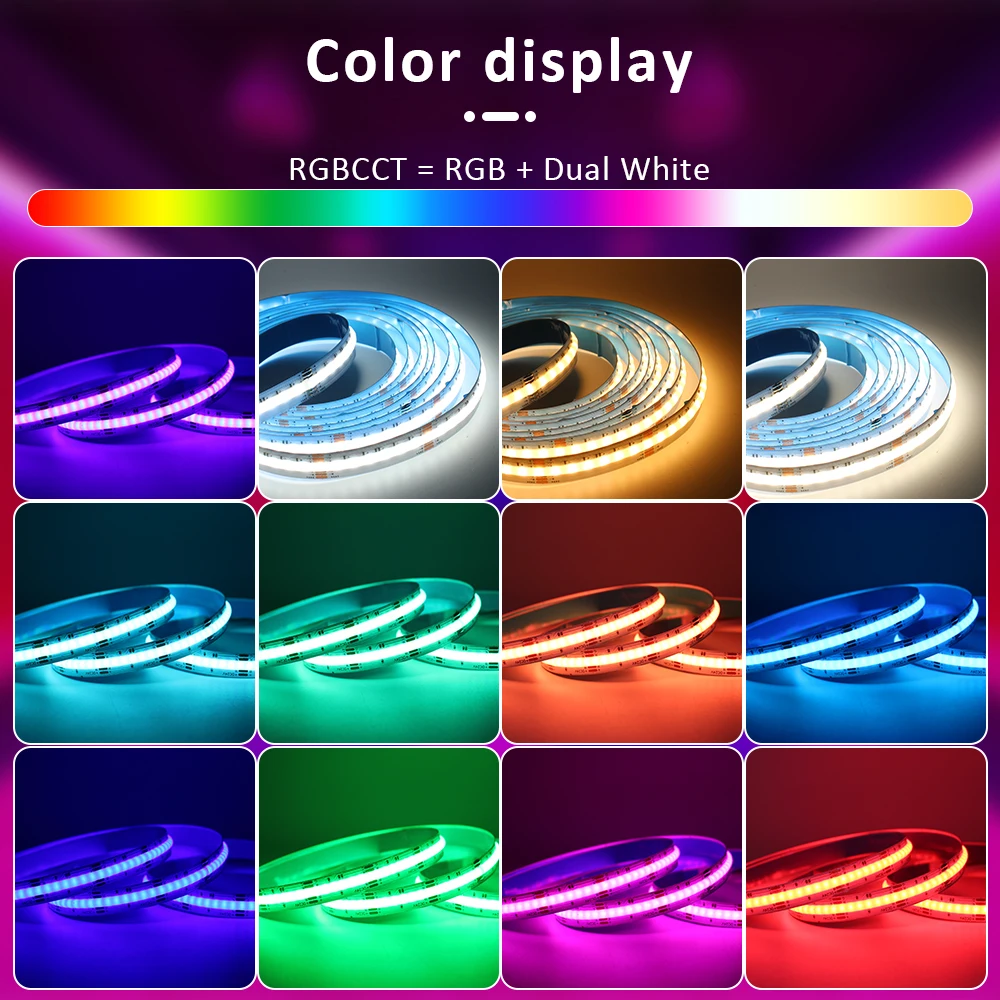 MJJC WT5 Tuya Controller 12V 24V RGB CCT RGBW RGBCCT LED Strip Light Wifi Controller Work with Voice Control Google Assistant