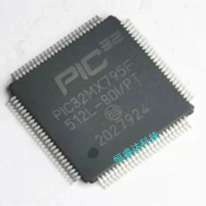 1 Buah/Lot PIC32MX795F512L-80I/PT  PIC32MX795F512L-80I《 QFP100 IC Sirkuit Terpadu Chip Tunggal IC MCU 32BIT 512KB FLASH 100TQFP