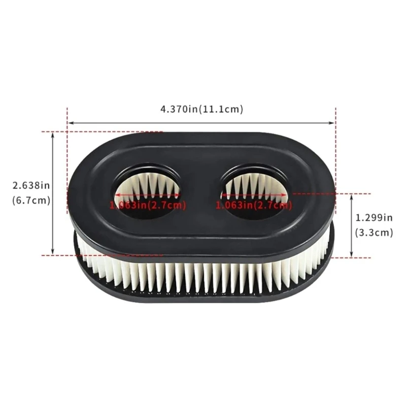 Ipiip 10pcs เครื่องตัดหญ้ากรองอากาศสำหรับ & 798452 593260 798339 เปลี่ยนเครื่องมือทำความสะอาดในครัวเรือน