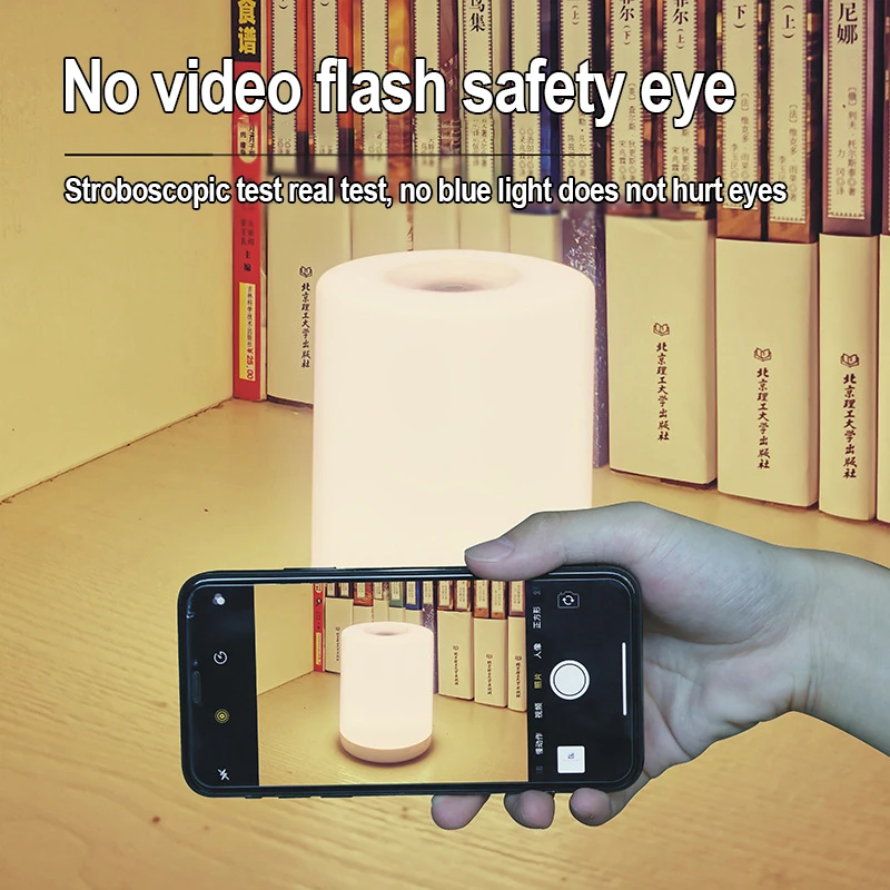 ZK20 Bedside Touch Control Night Light USB Rechargeable Living Room Decoration LED Table Lamp Dimmable Eye Protection Desk Lamp