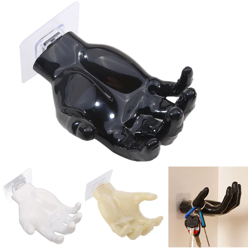 Palm Up Hook portasapone Finger Hand Shape Design appendiabiti da parete ganci portaoggetti da bagno espositore Decor Home Organization
