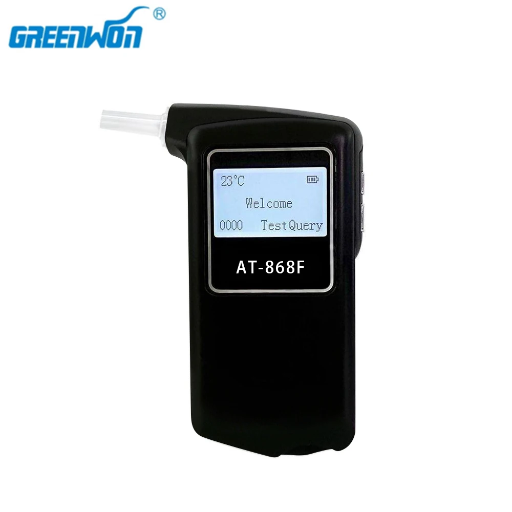 GREENWON High Accuracy Professional Digital Breath Alcohol Tester Breathalyzer AT868F