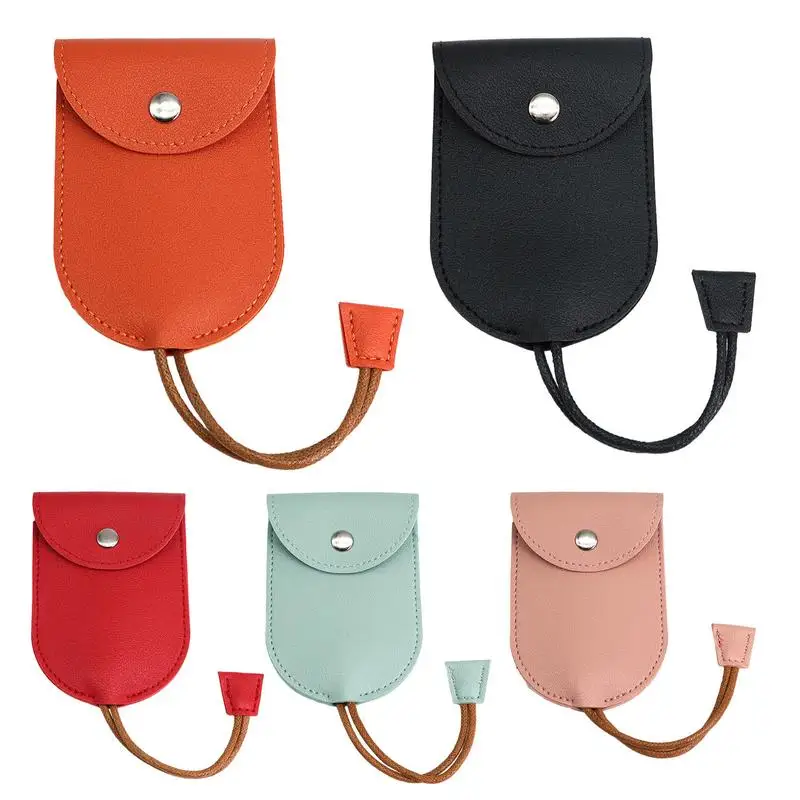Car Key Holder PU Leather Pull Type Key Cover All Around Protection Handmade Vehicle Key Holder Secure and Not Easy to Pull Down