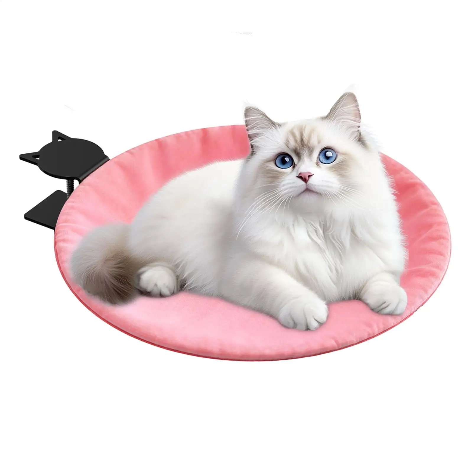 

Настольная лежанка для кошек с креплением на стол, гамак для питомцев со съемным чехлом, выдерживает нагрузку до 60 фунтов, для сна.