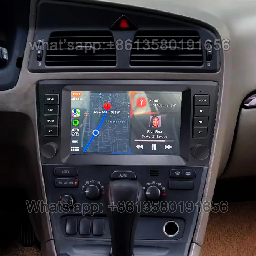 For VOLVO S60 V70 XC70 XC90 2000 2001 2002 2003 2004 S40 V40 Vehicle Android Auto Multimedia Radio Player GPS Navigation Carplay