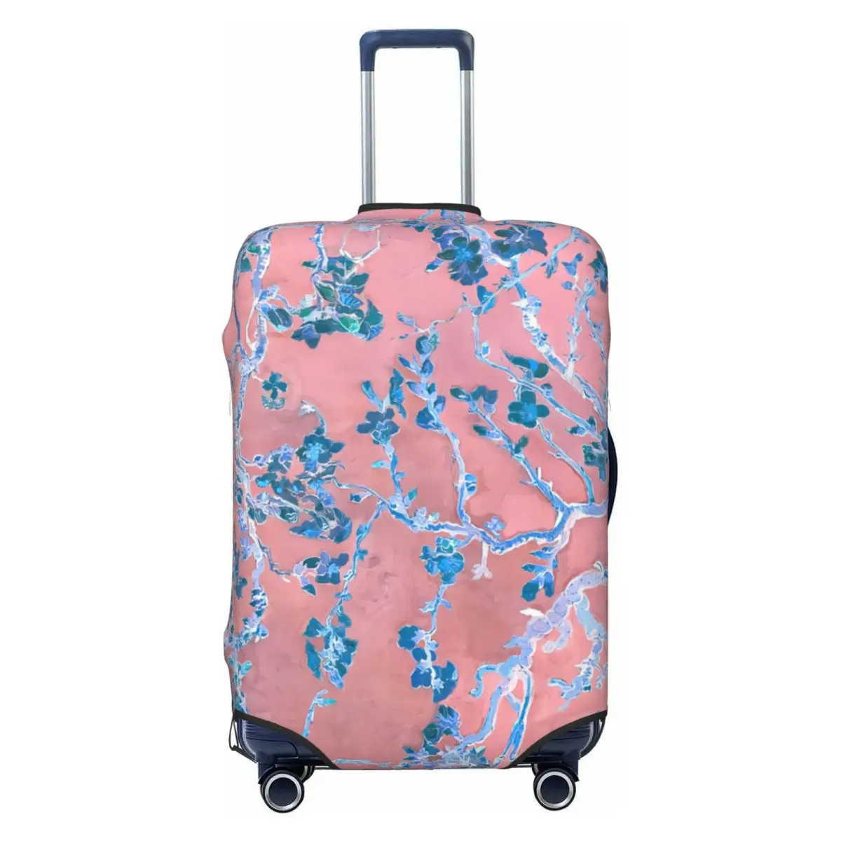 

Custom Pink Van Gogh Almond Blossom Luggage Cover Fashion Suitcase Protector Covers Suit For 18-32 inch
