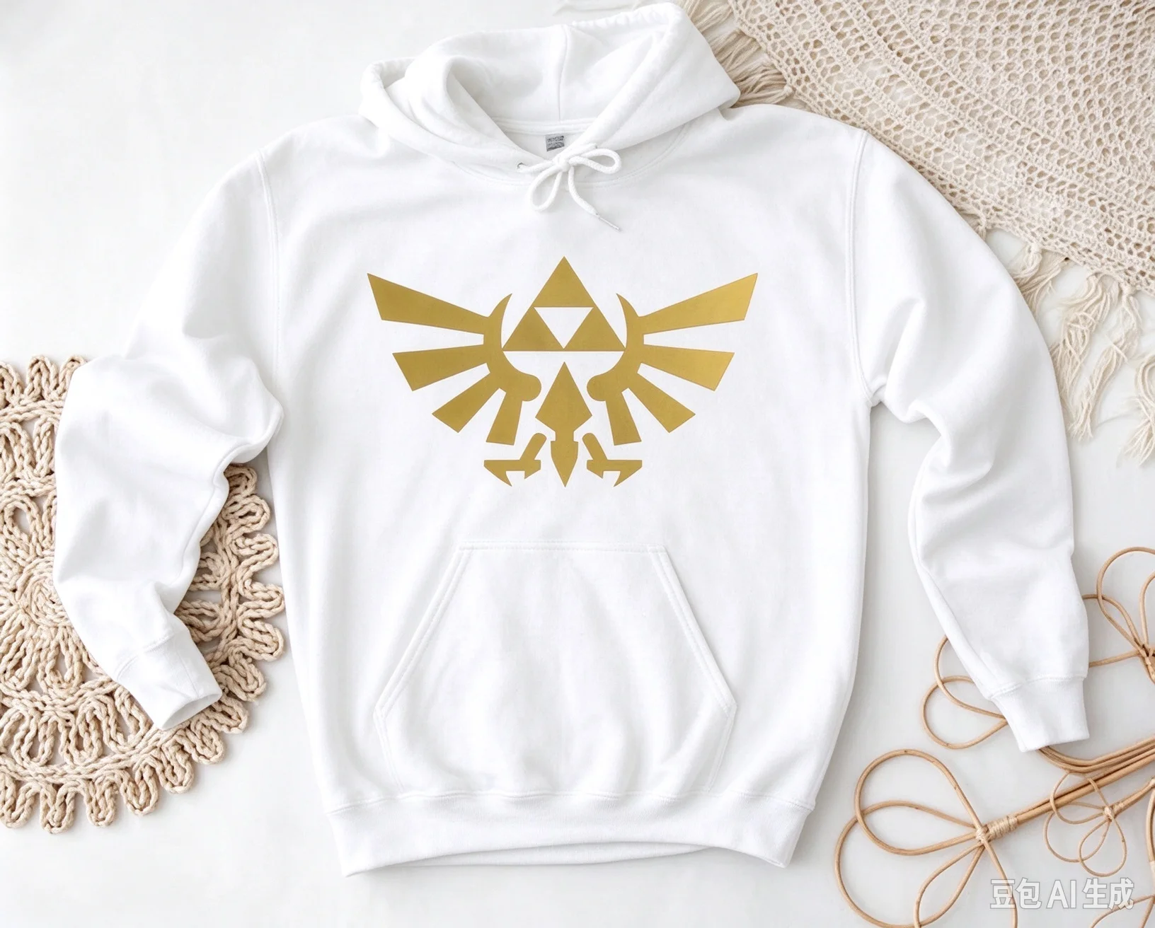 The Legend of Zelda Hoodie Master Sword Triforce Front Print Zelda Characters Back Graphic Hooded Sweatshirt Men Women view 2