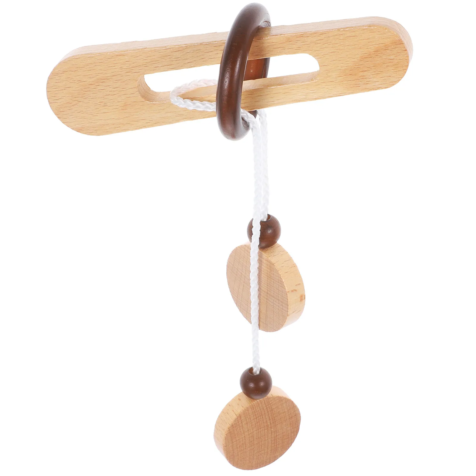 

Wooden Educational Unlocking Brain Exercise Lock Plaything Intellectual Puzzle for Kids Adults Brain Teaser Relaxation