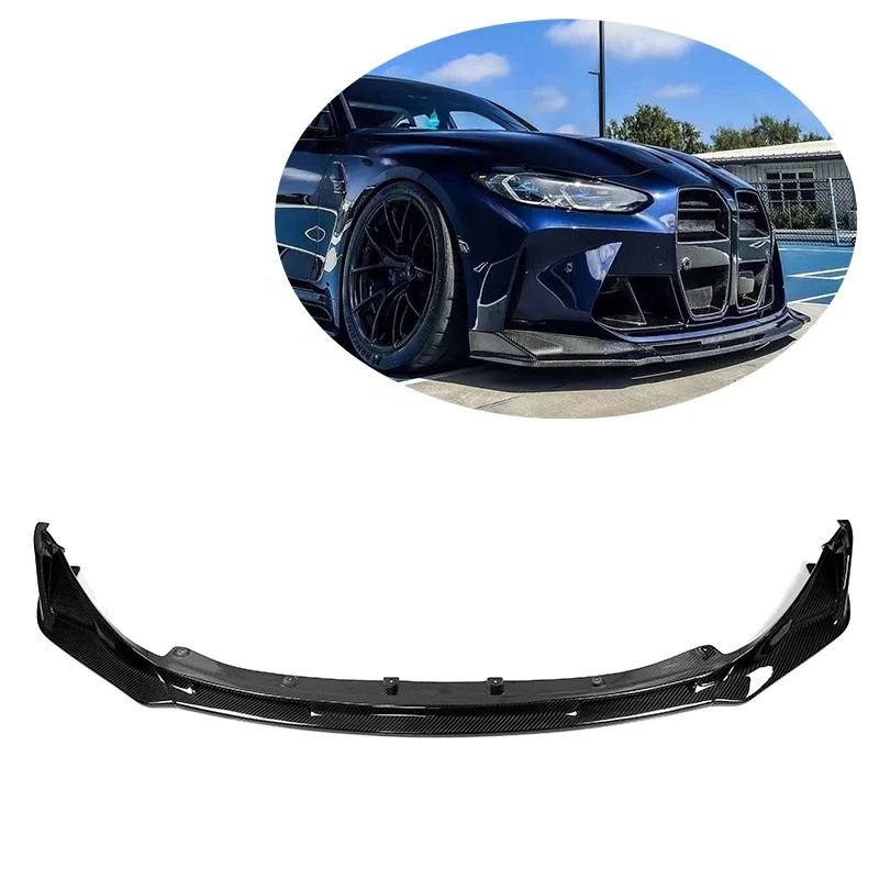

1 Pcs V Style Carbon Front Lip for BMWS G80 G82 G83 M3 M4 Competition 2021+