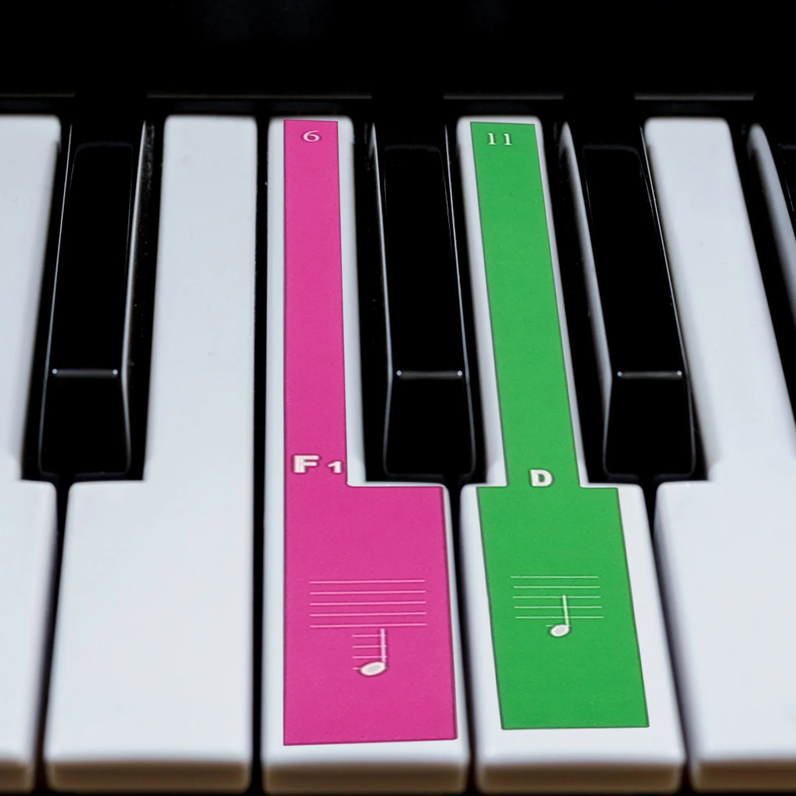 

Piano Keyboard Sticker Color Stickers for Keyboards Electronic Organ Learning Plastic Number Letter