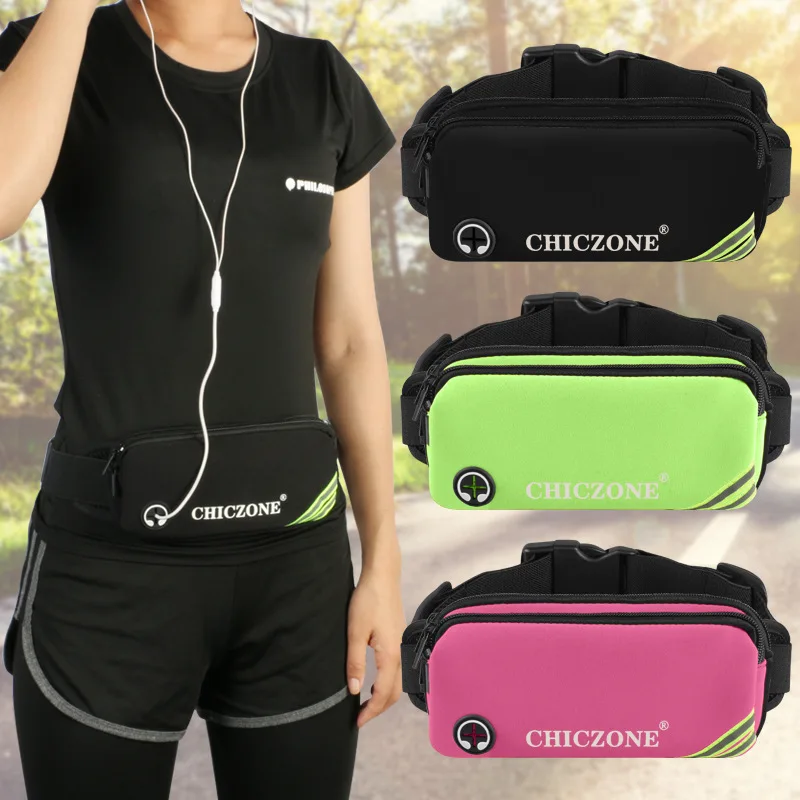 Sport Running Waist Bag For Women Men Waterproof Comfortable Gym Fanny Bag Safty Reflective Cycling Phone Bag Jogging Belt