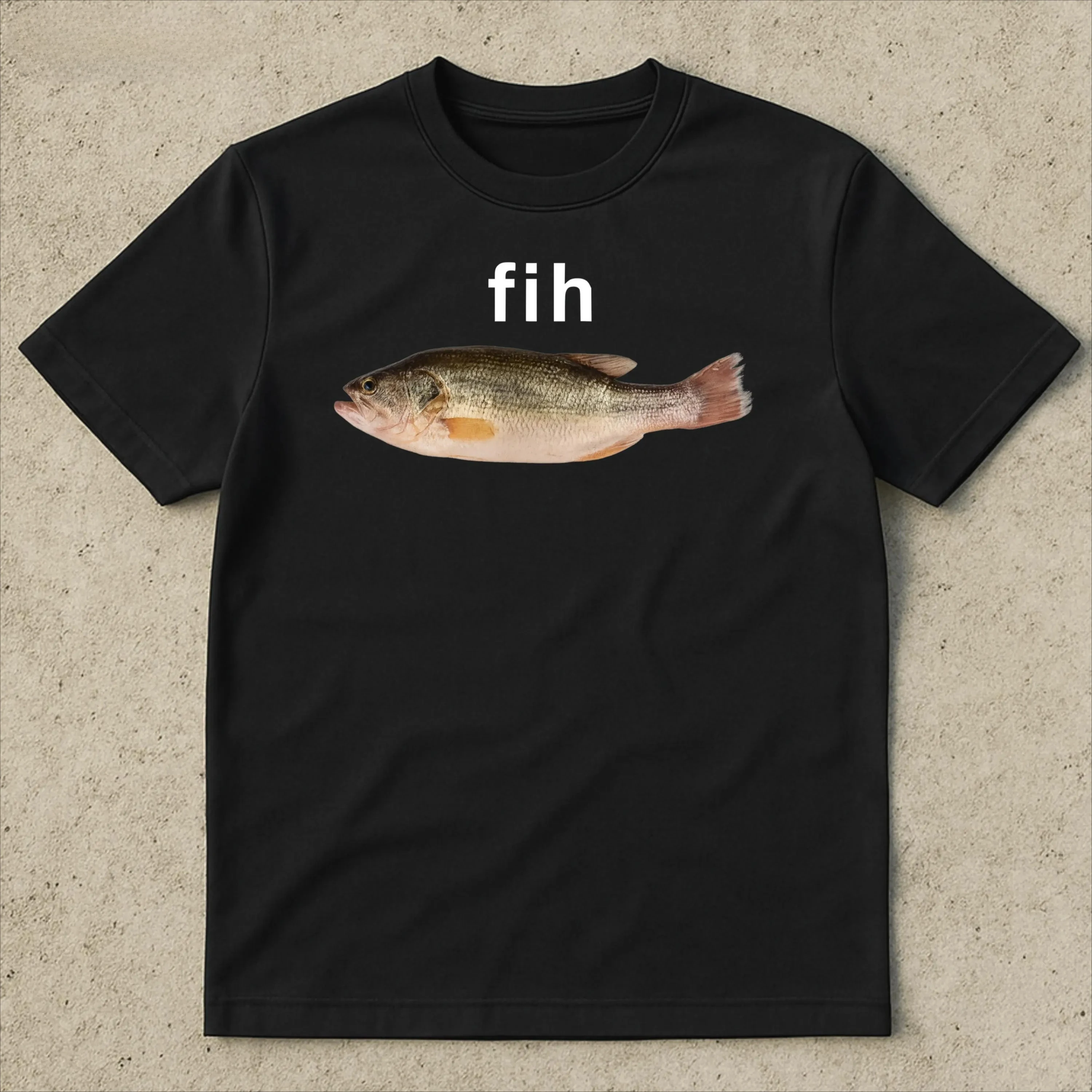 

Fih Fish Funny Meme T-Shirt Men's and Women's Fashion Short Sleeve Cotton Tee Vintage Hip Hop Y2k Shirt Summer Tops Men Clothing