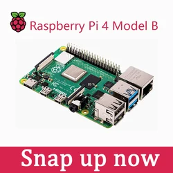 Original Raspberry Pi 4B Development Board Kit, WiFi Kit, 4th Generation, Type B, Made in UK, 1GB, 2GB, 4GB, 8GB