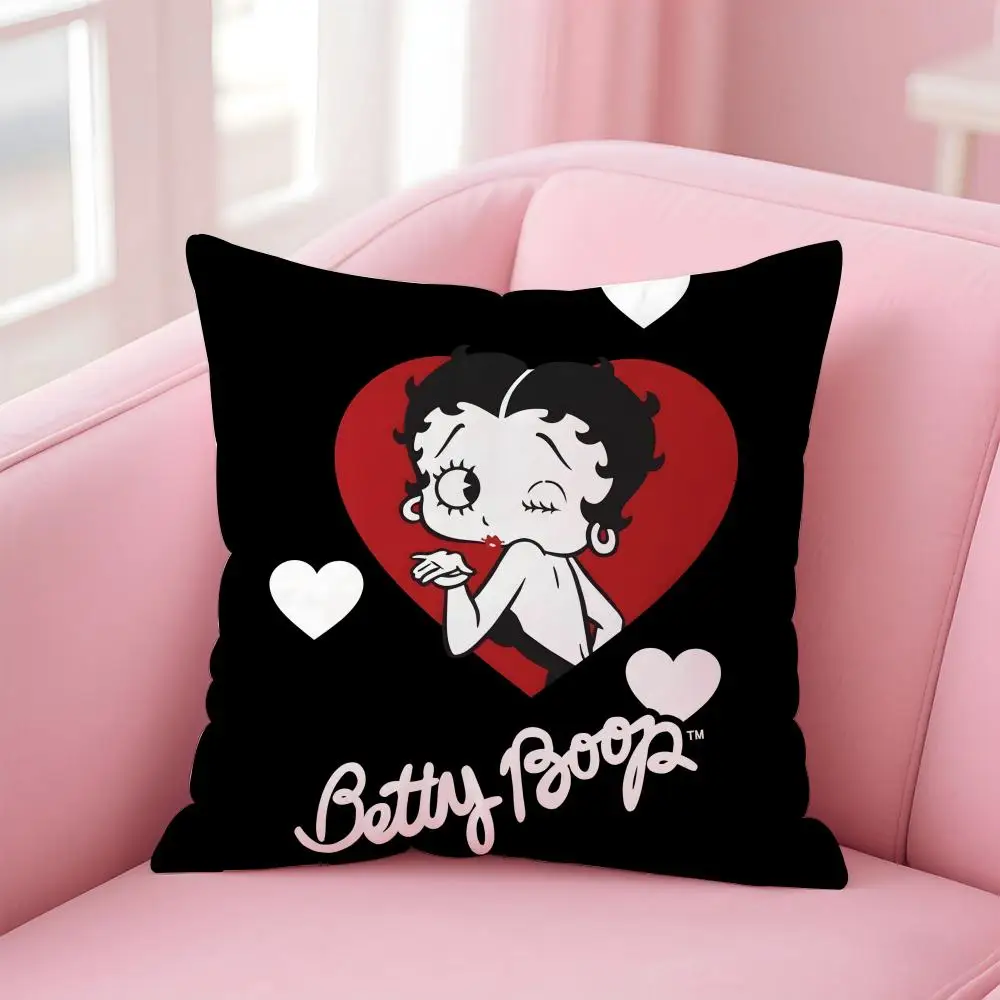 Anime B-Betty BoopS Kissenbezug, bequemer wendbarer Kissenbezug, ideal für Auto, Sofa, Schlafzimmer und darüber hinaus – Detail 11