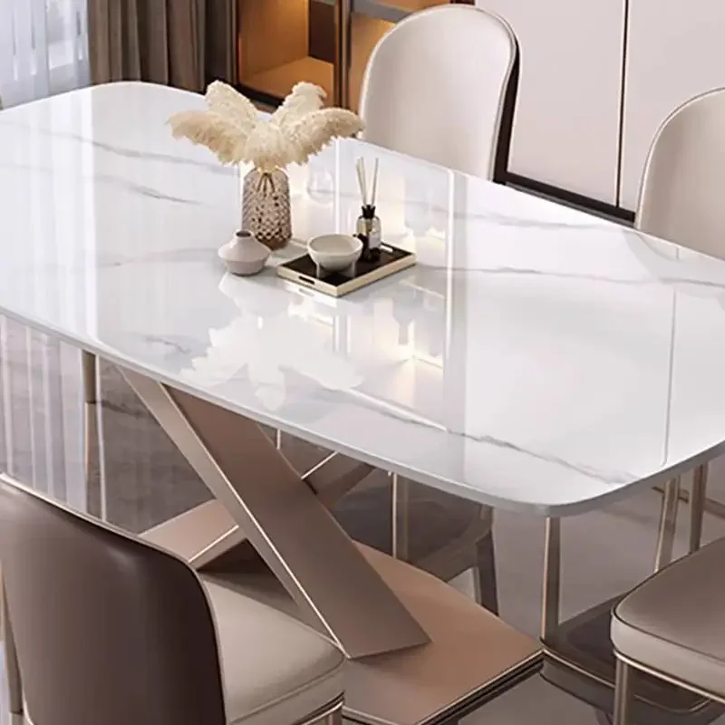 Legs Chairs Dining Tables Minimalist Unique Party Black Modern Dining Tables Luxury Extending Mesas Comedor Furniture For Home