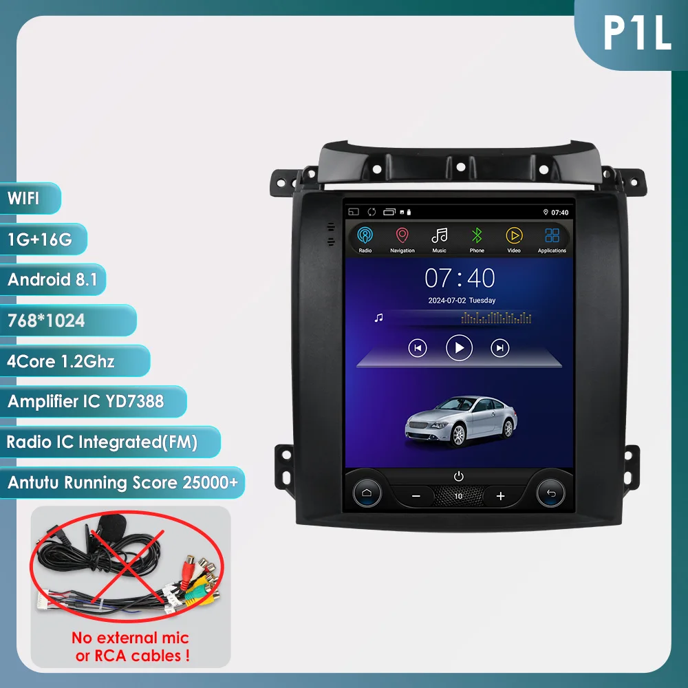 9.7 "Carplay Android 13 Auto Autoradio Voor Kia Sorento BL 2002-2006 Tesla GPS Multimedia Autoradio auto intelligente systemen Stereo